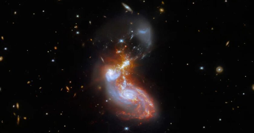 <strong>Due galassie si sono fuse tra di loro</strong>