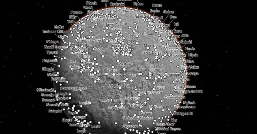 Marte: creata una mappa interattiva con immagini della NASA