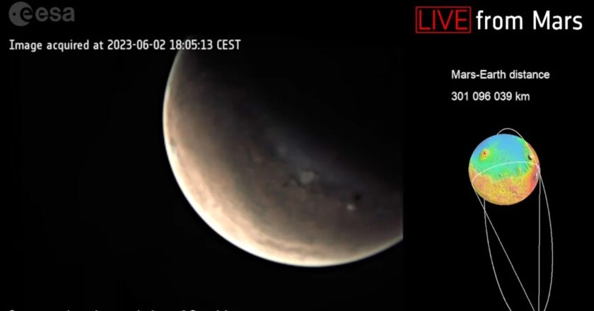 Marte: le immagini del primo live streaming