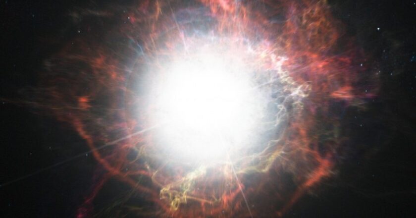 Stella esplode a 45 milioni di anni luce dalla Terra
